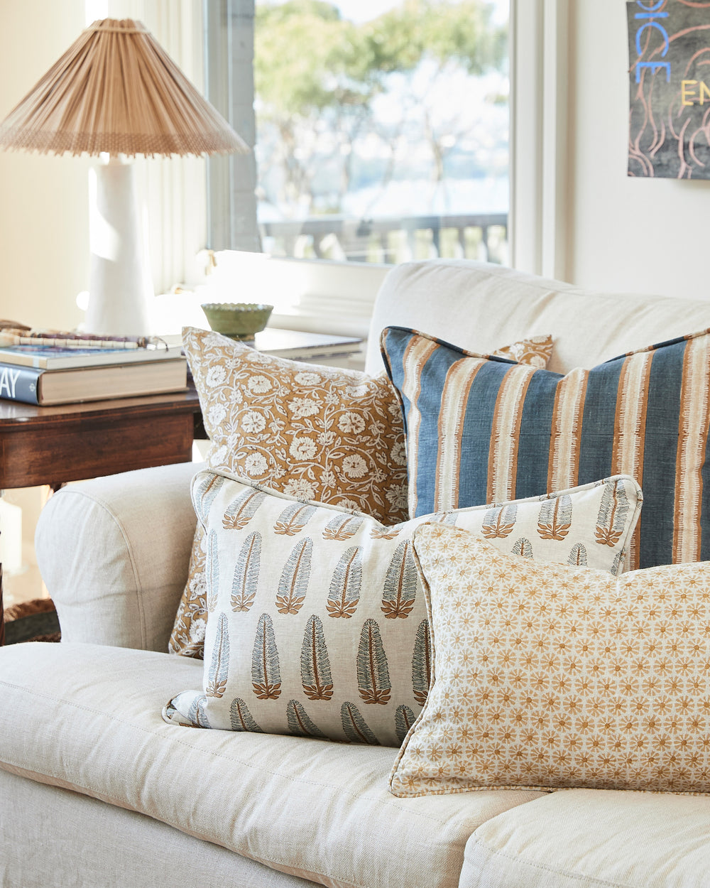 Etoile Saffron Cushion