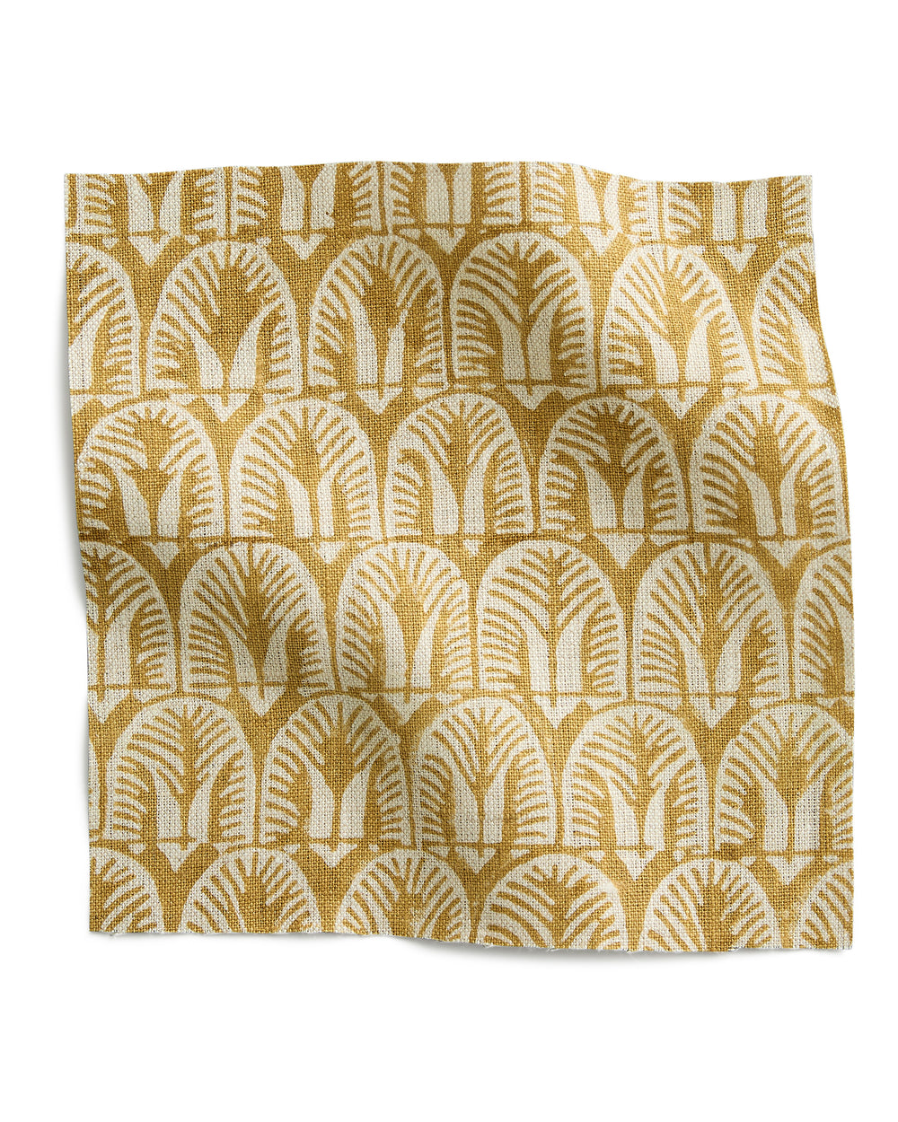 Belize Saffron linen swatch