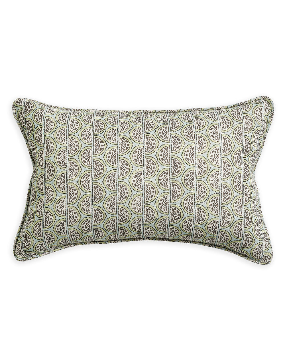 Burano Wasabi linen cushion