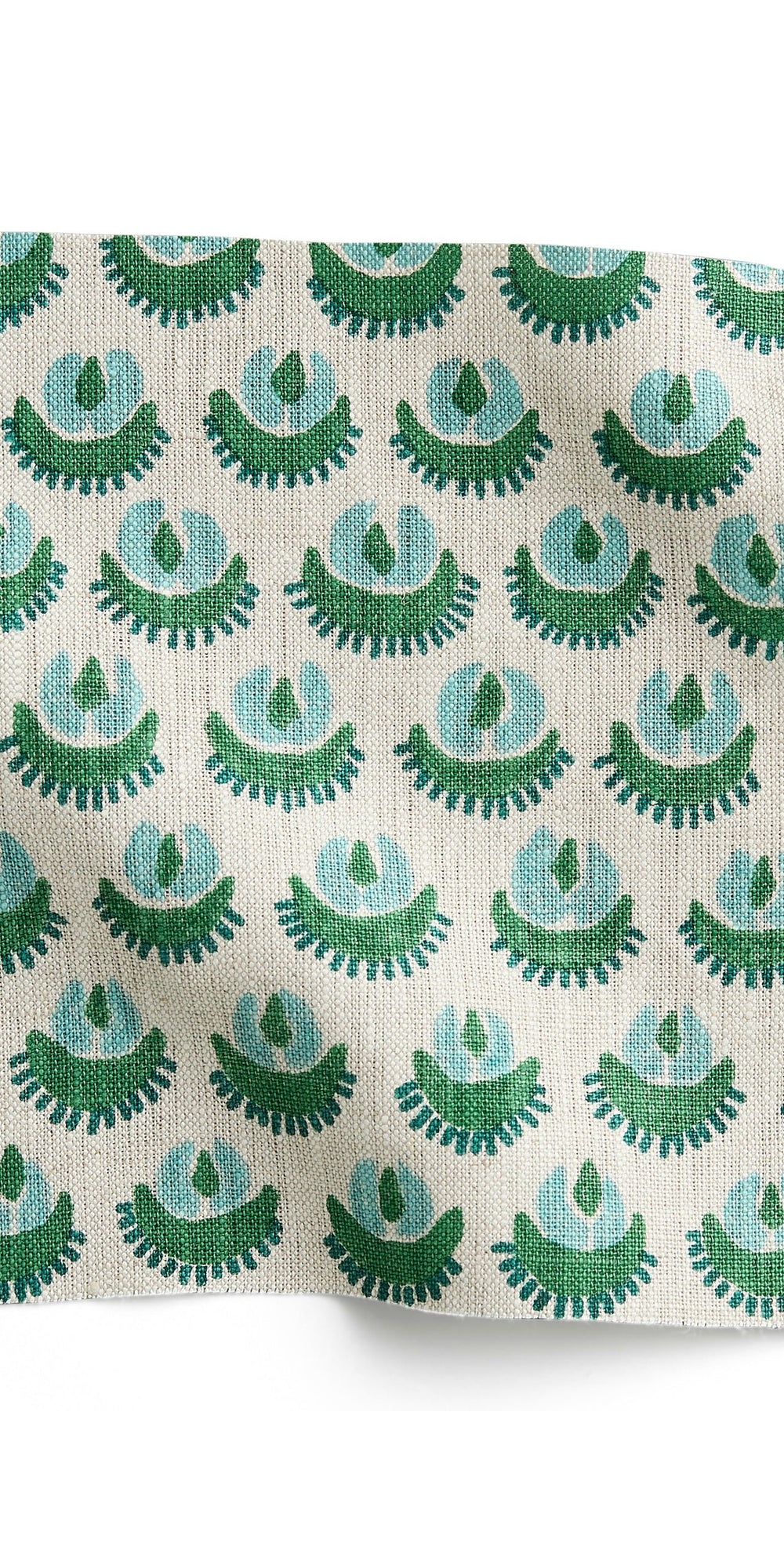 Cadiz Emerald linen swatch in - Swatches - Walter G Australia