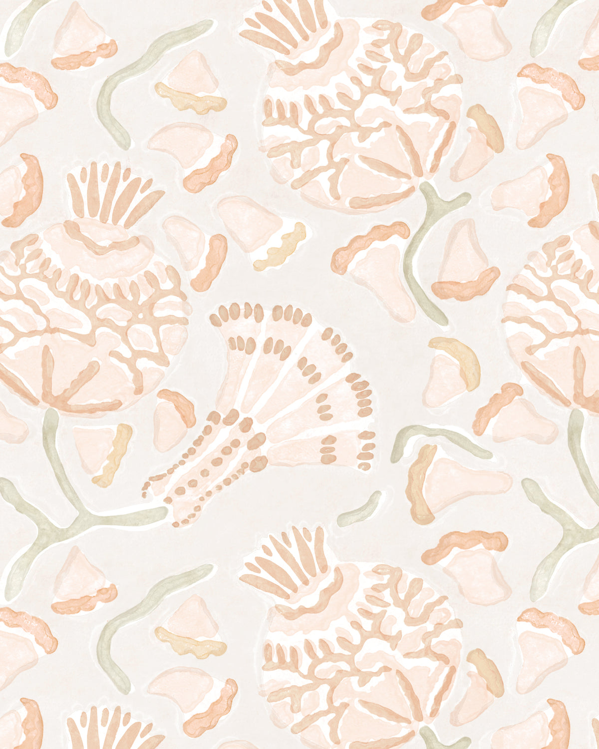 Iznik Papaya wallpaper swatch