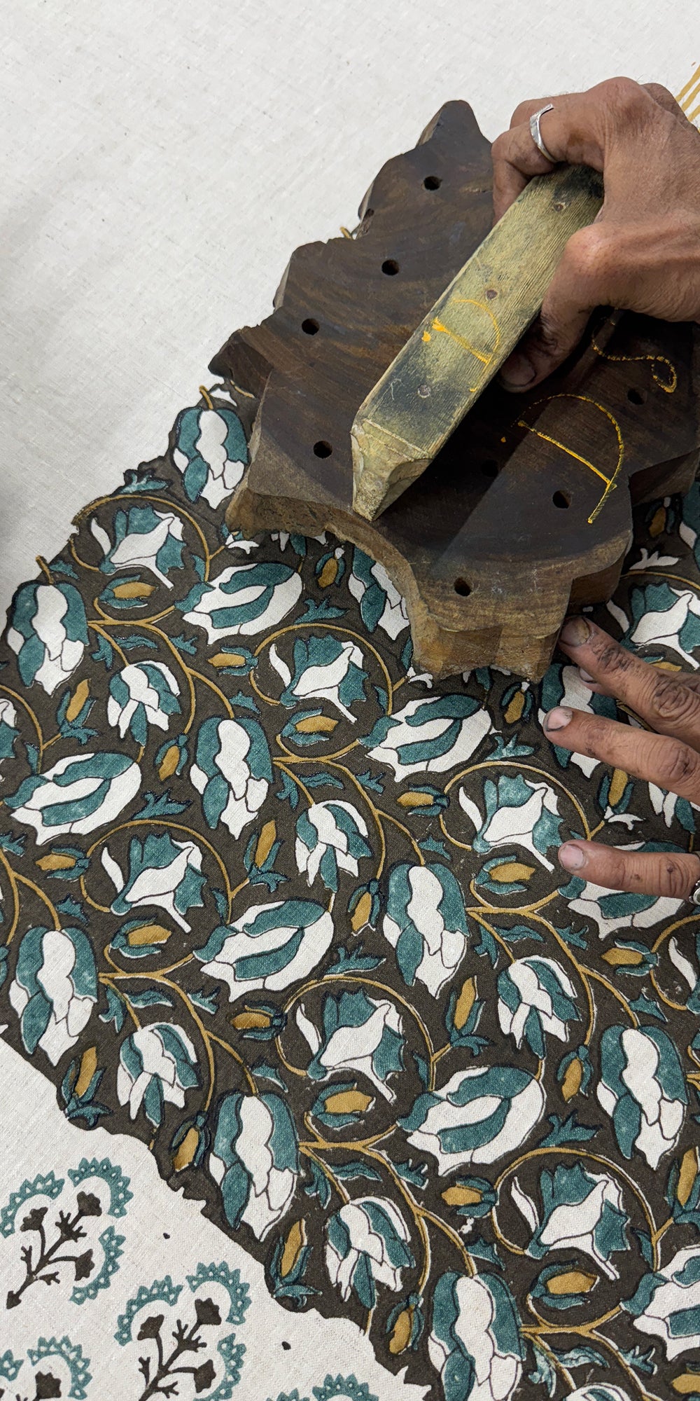 Lahore Thyme linen in - Fabric - Walter G Australia