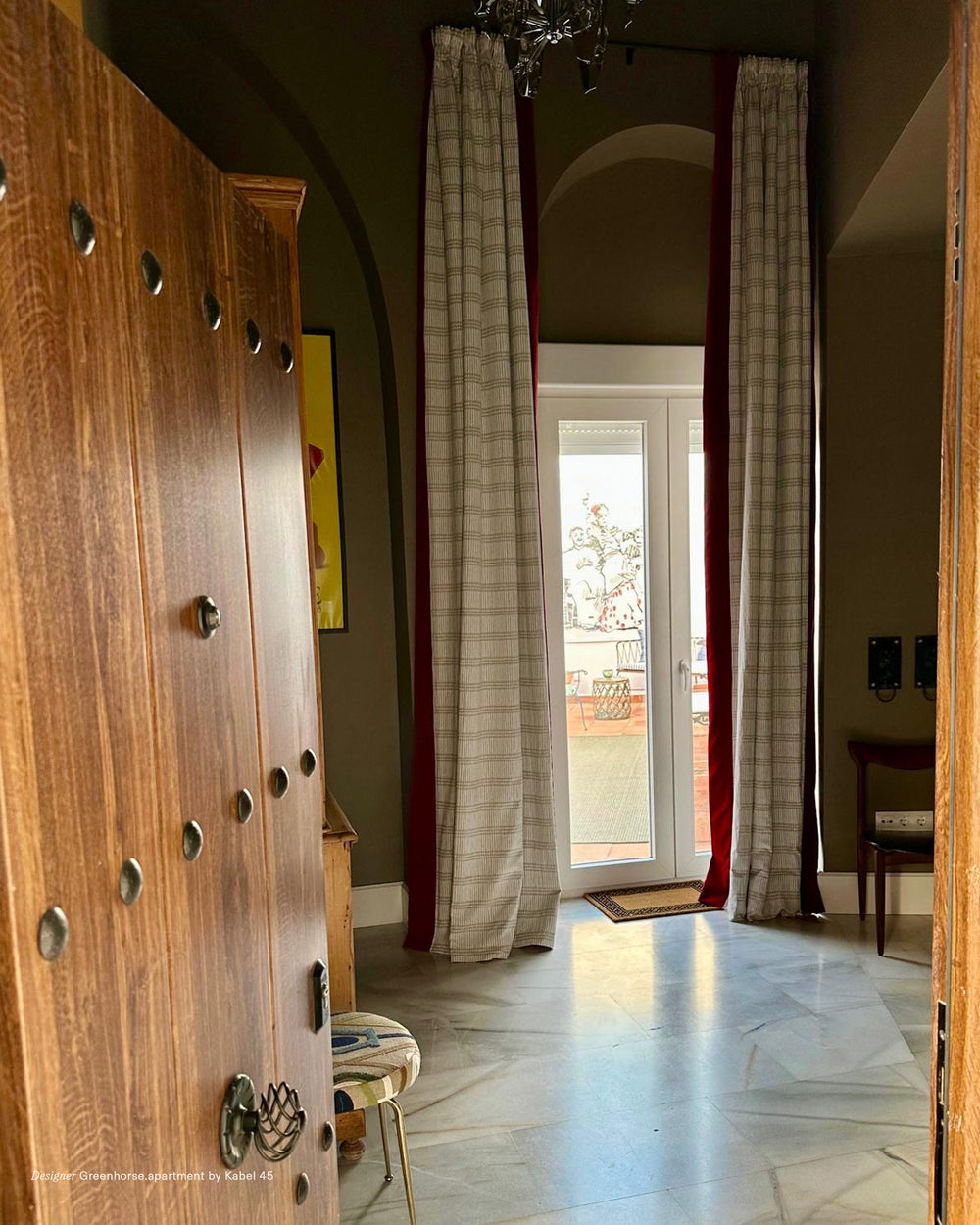 Dash Dot Chalk Linen