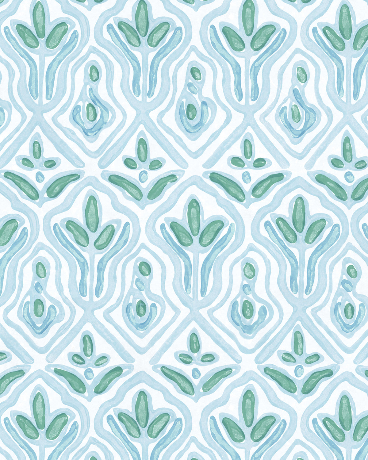 Praiano Seaglass wallpaper swatch