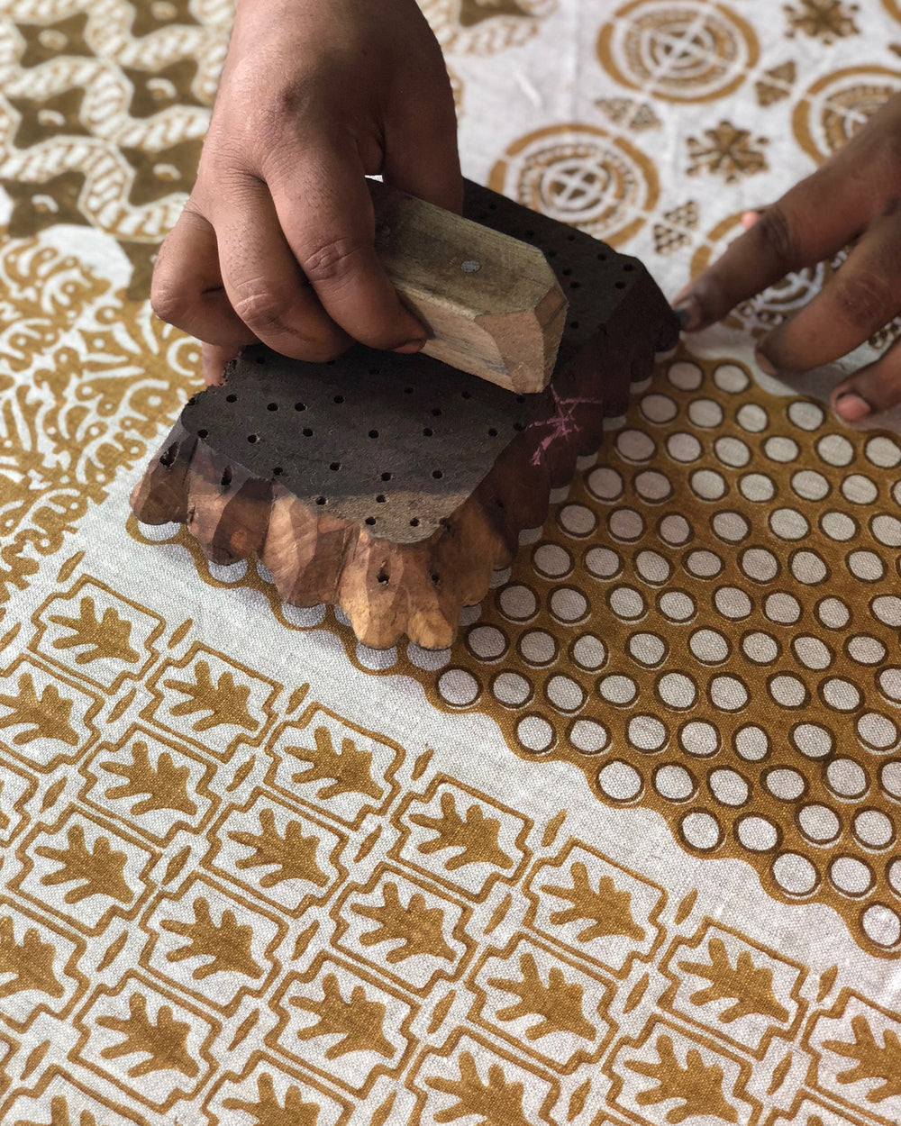 Pahari Saffron Linen
