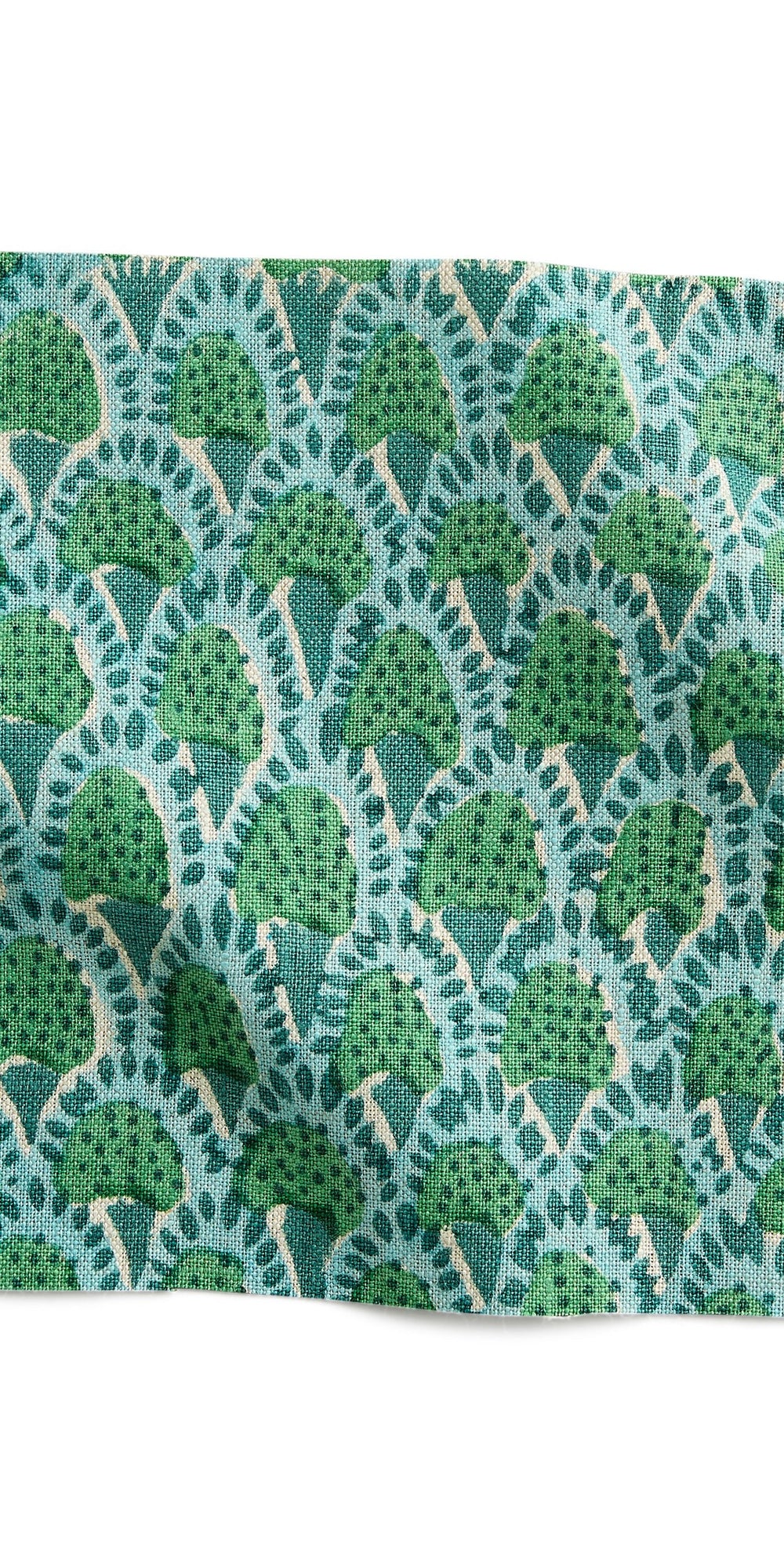 Scopello Emerald linen swatch in - Swatches - Walter G Australia