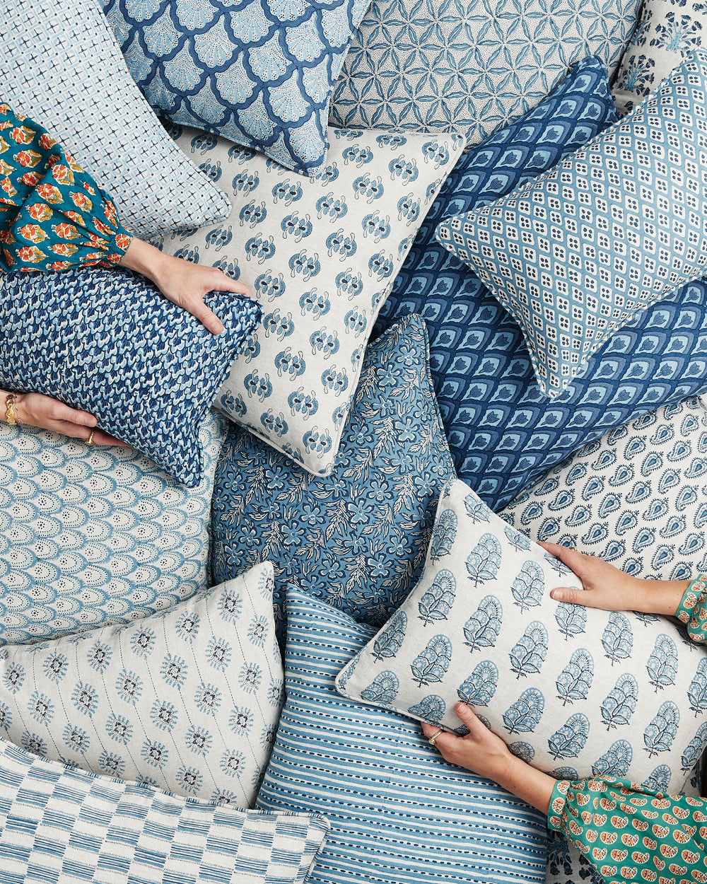 Tuvalu Azure Cushion in - Cushions - Walter G Australia