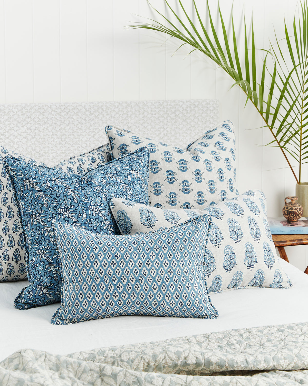 Zardosi Azure Cushion