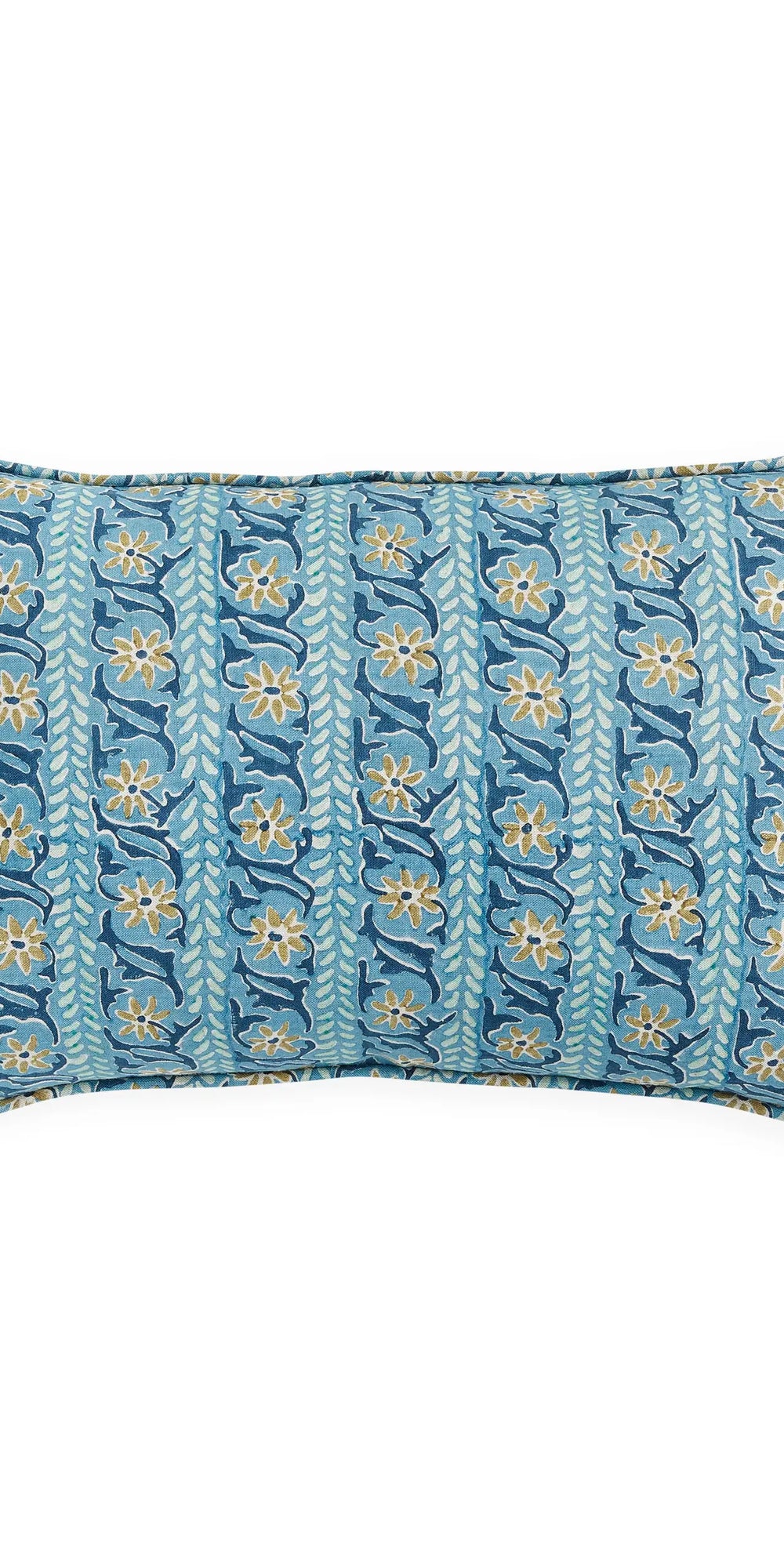 Oia Fresh Azure linen cushion 35x55cm