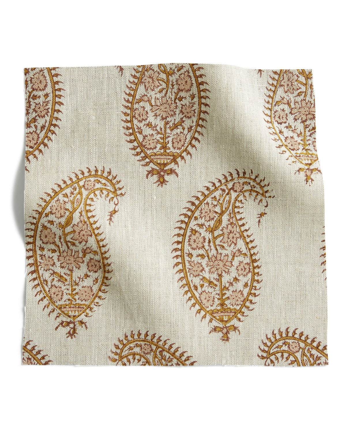 Paisley Petal linen swatch