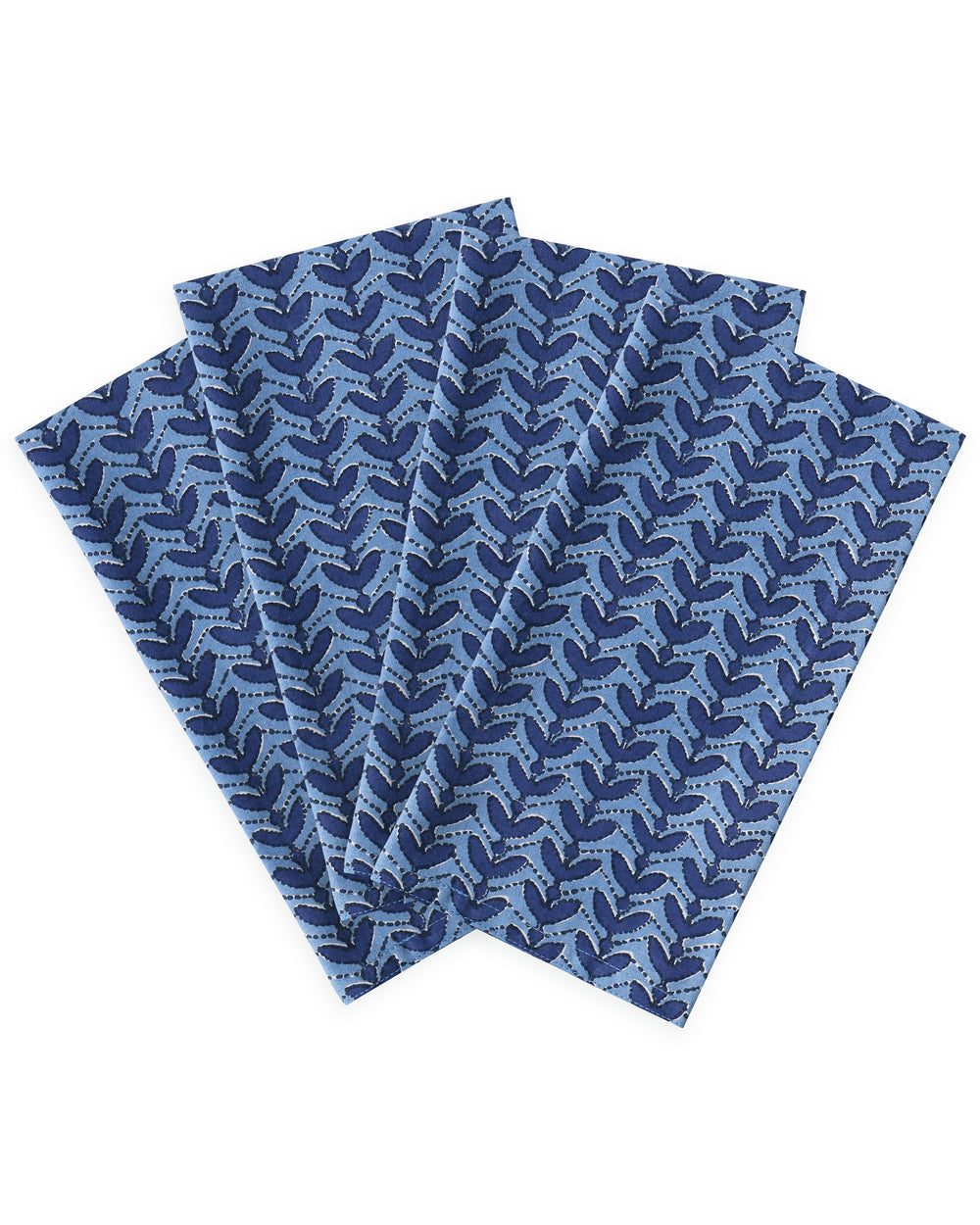 Aswan Azure cotton napkins (set of 4)