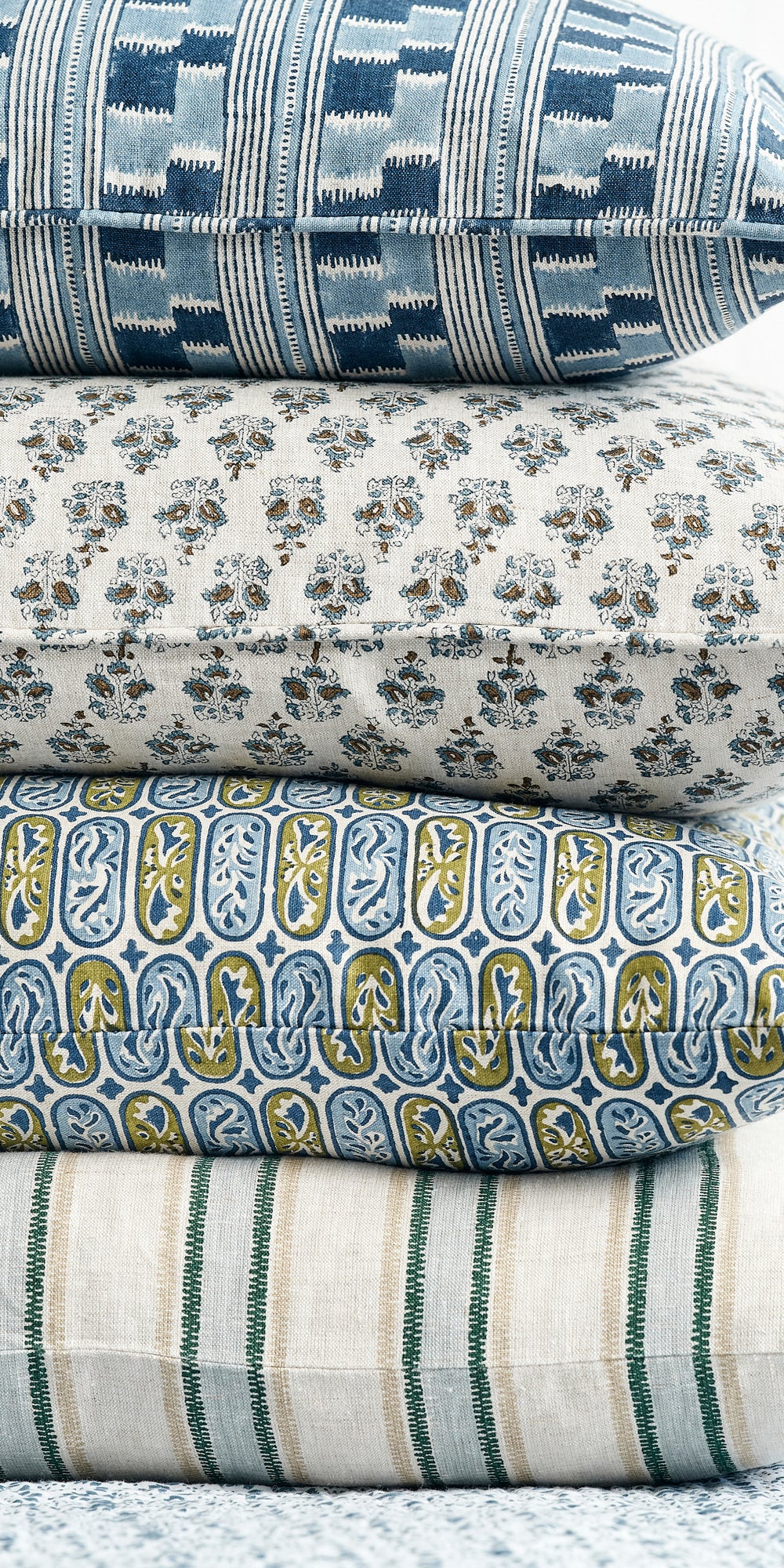 Sanganer Tobacco Cushion in - Cushions - Walter G Australia