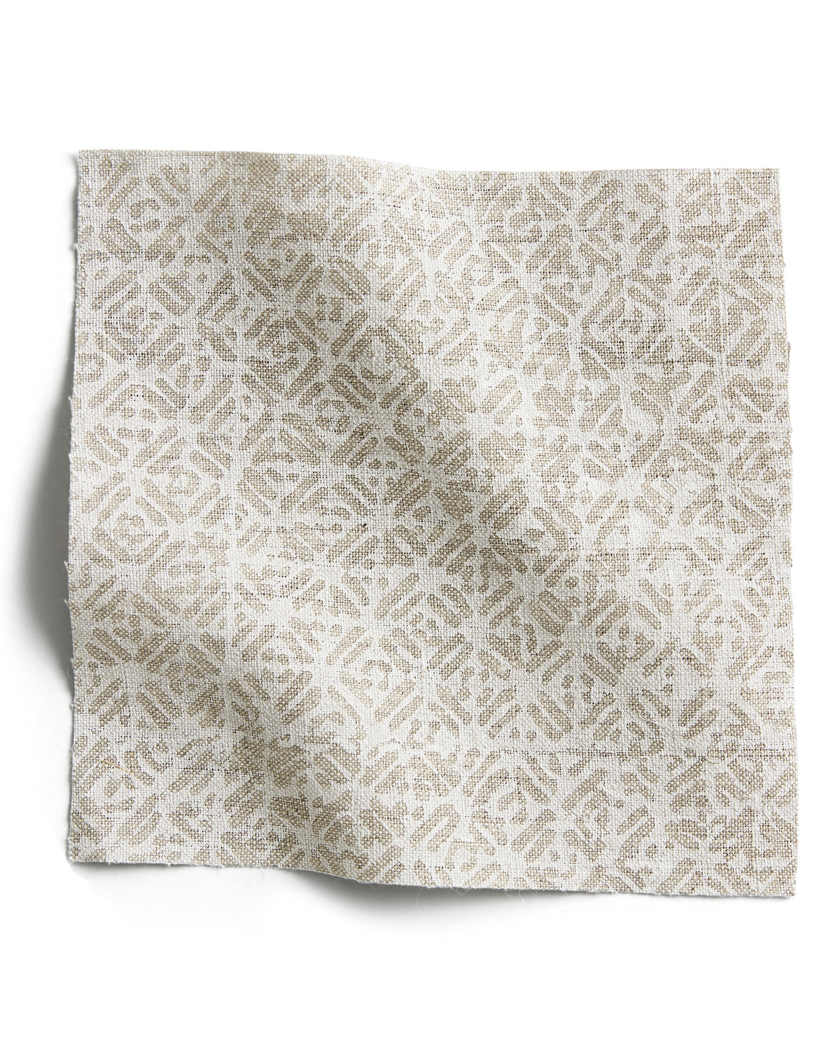 Batik Chalk linen swatch