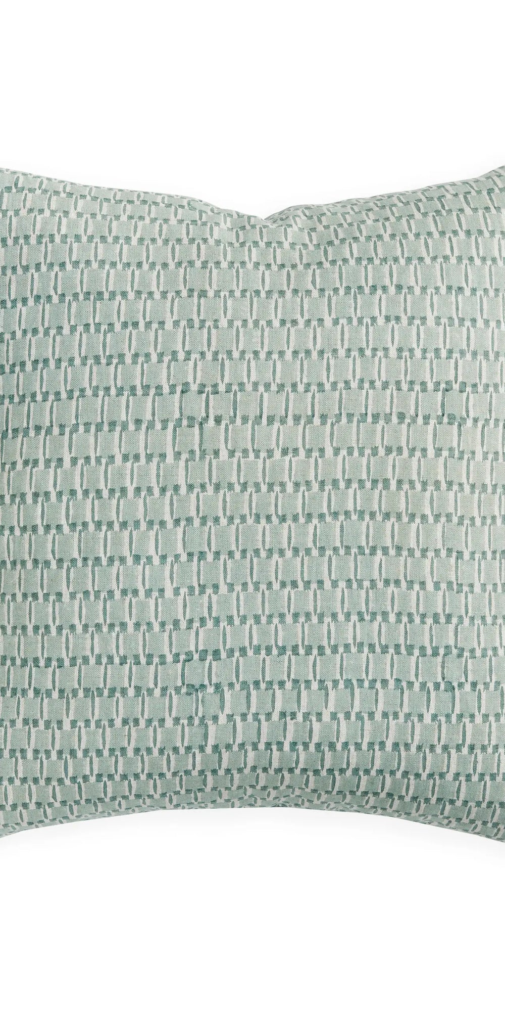 Rumi Celadon linen cushion 50x50cm