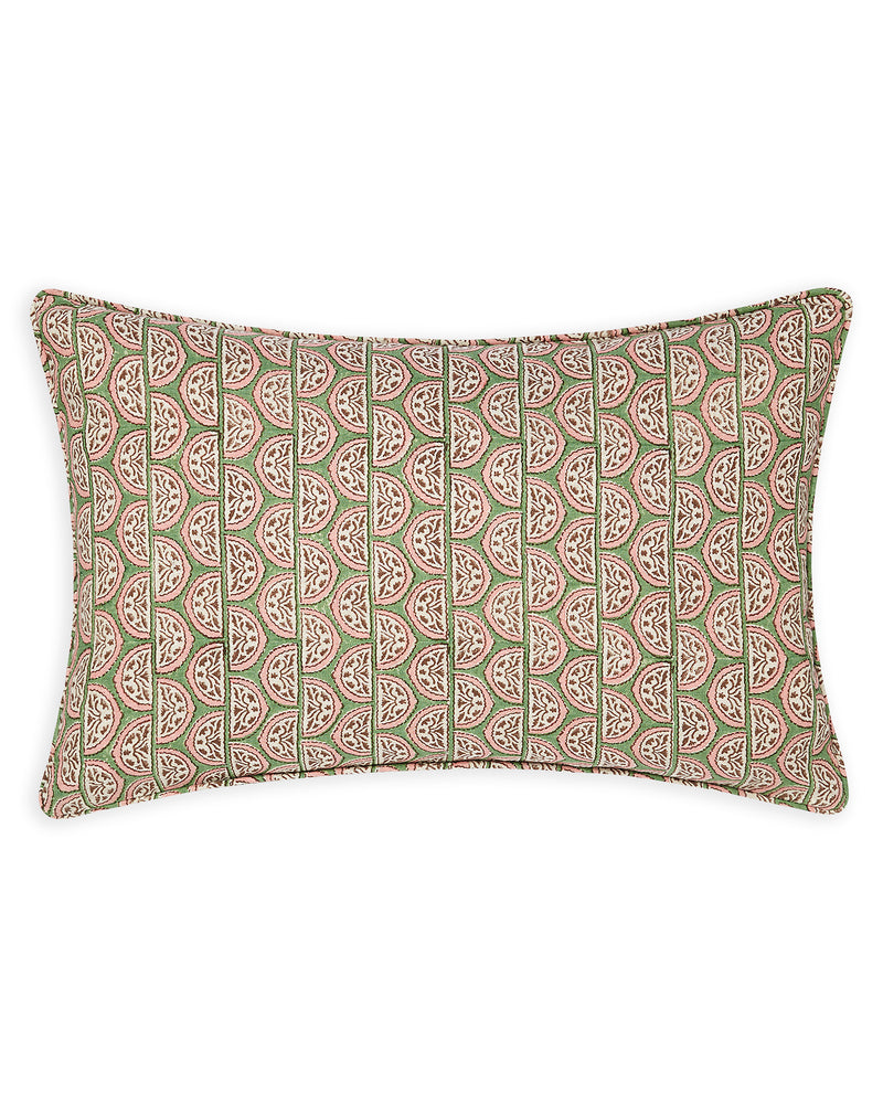 Burano Peony linen cushion