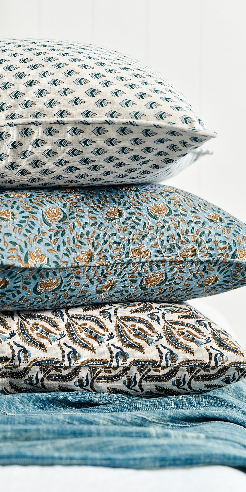 Broccato Tobacco Cushion in - Cushions - Walter G Australia