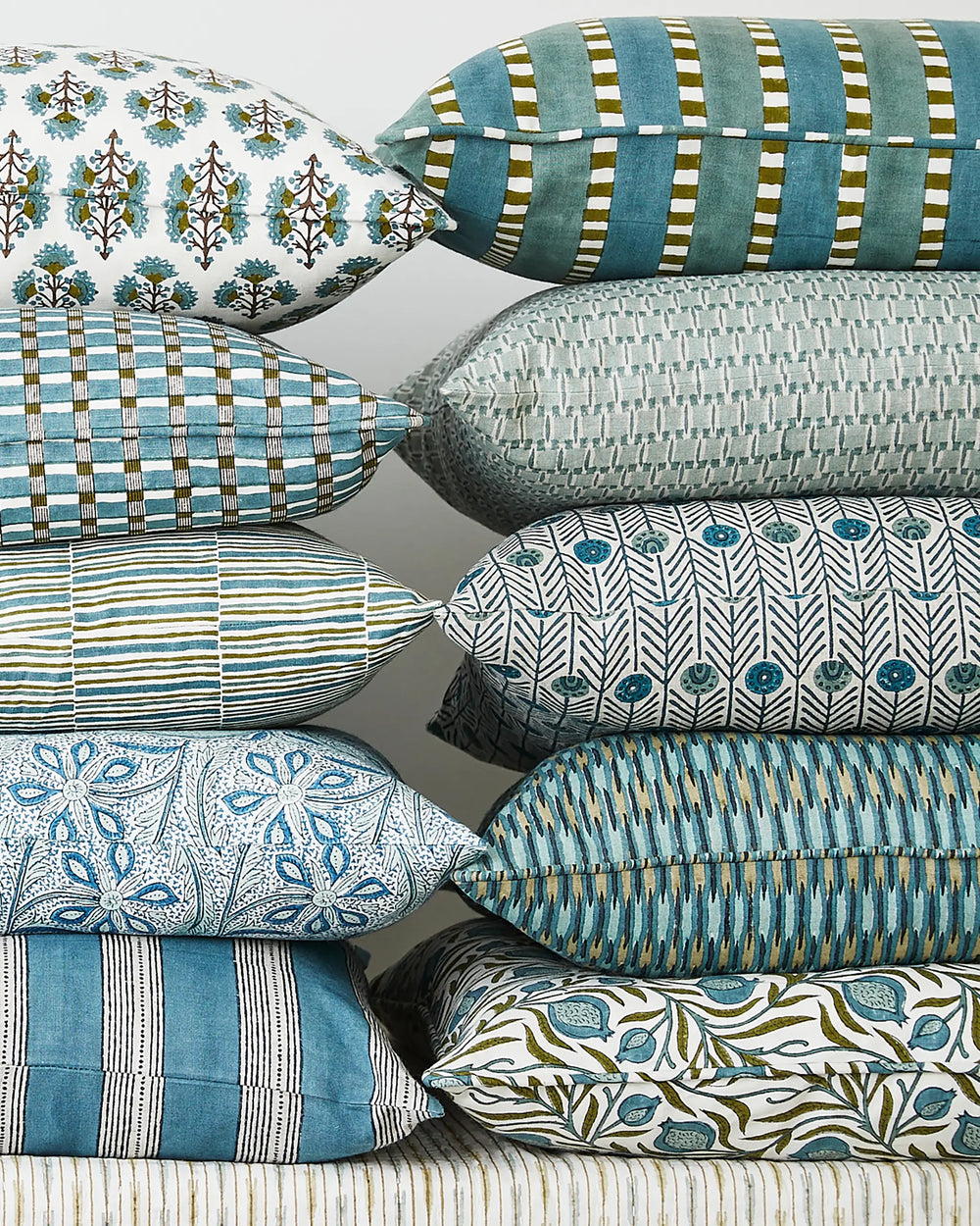 Rumi Celadon Cushion
