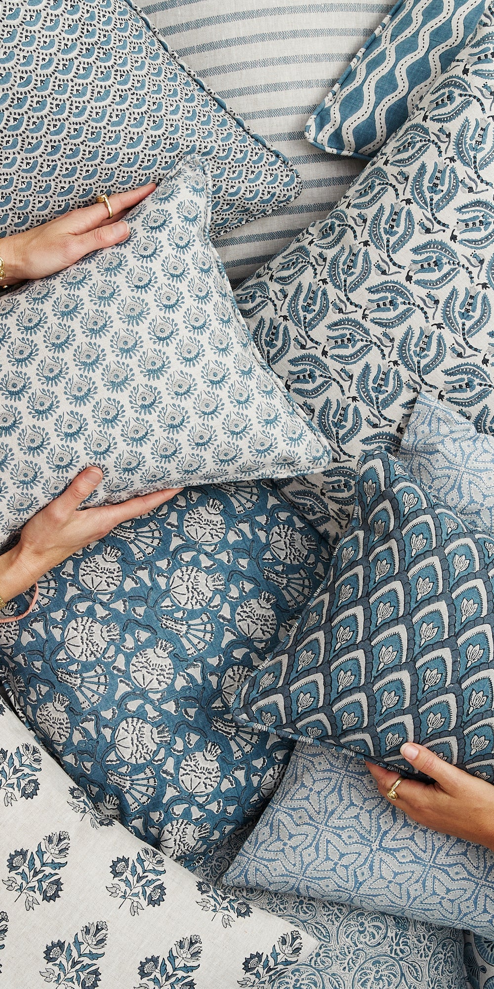 Broccato Mineral Cushion in - Cushions - Walter G Australia