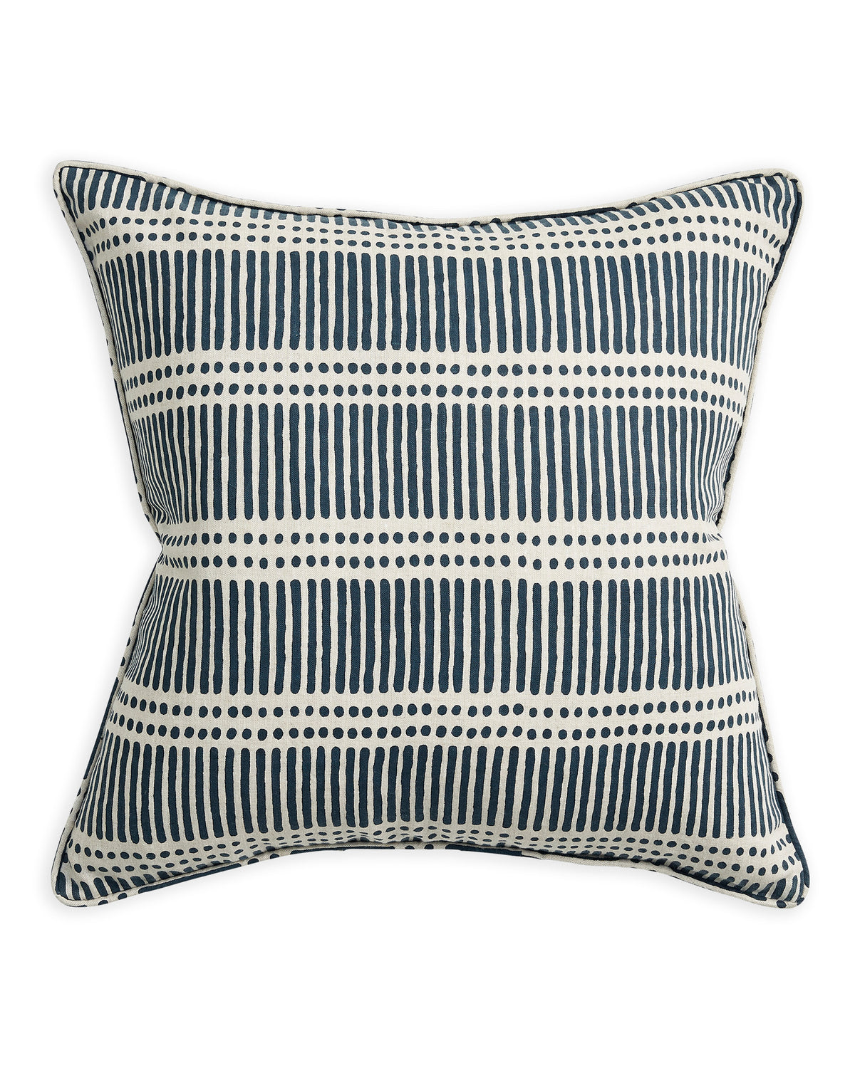 Dash Dot Indian Teal Cushion