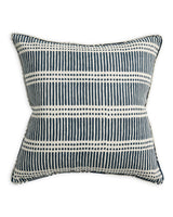 Dash Dot Indian Teal Cushion
