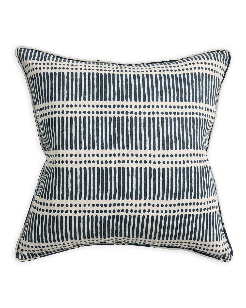 Dash Dot Indian Teal Cushion
