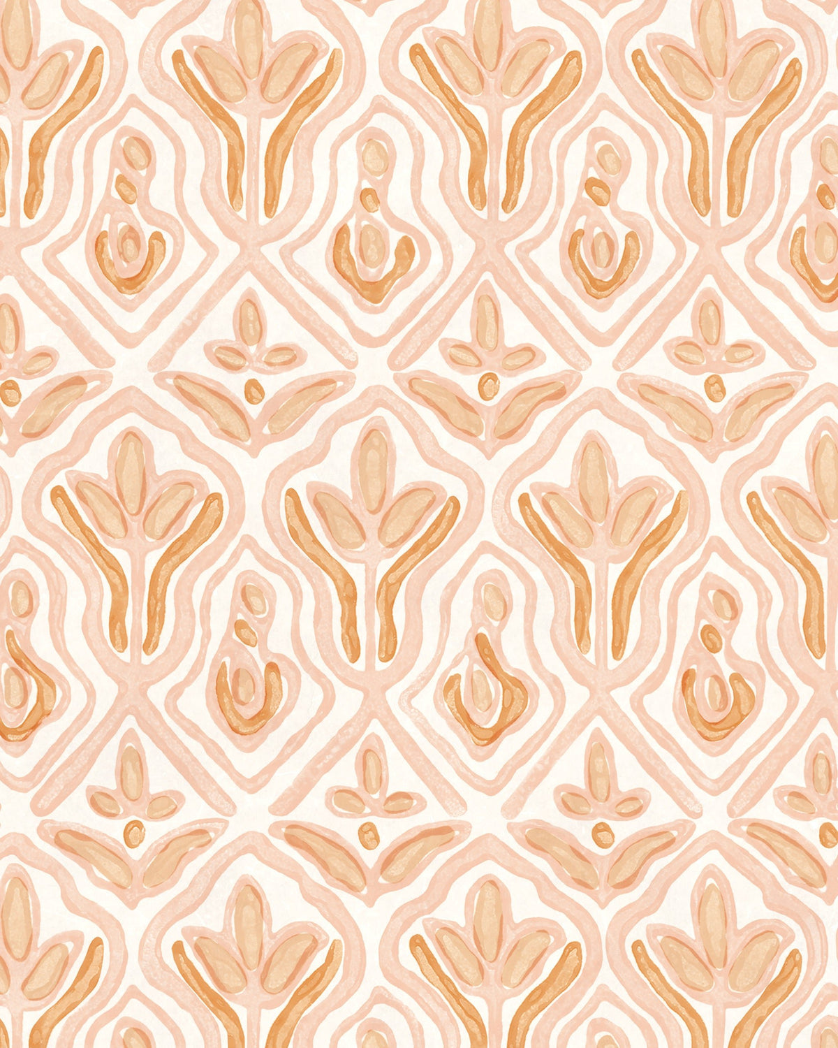 Praiano Papaya wallpaper swatch