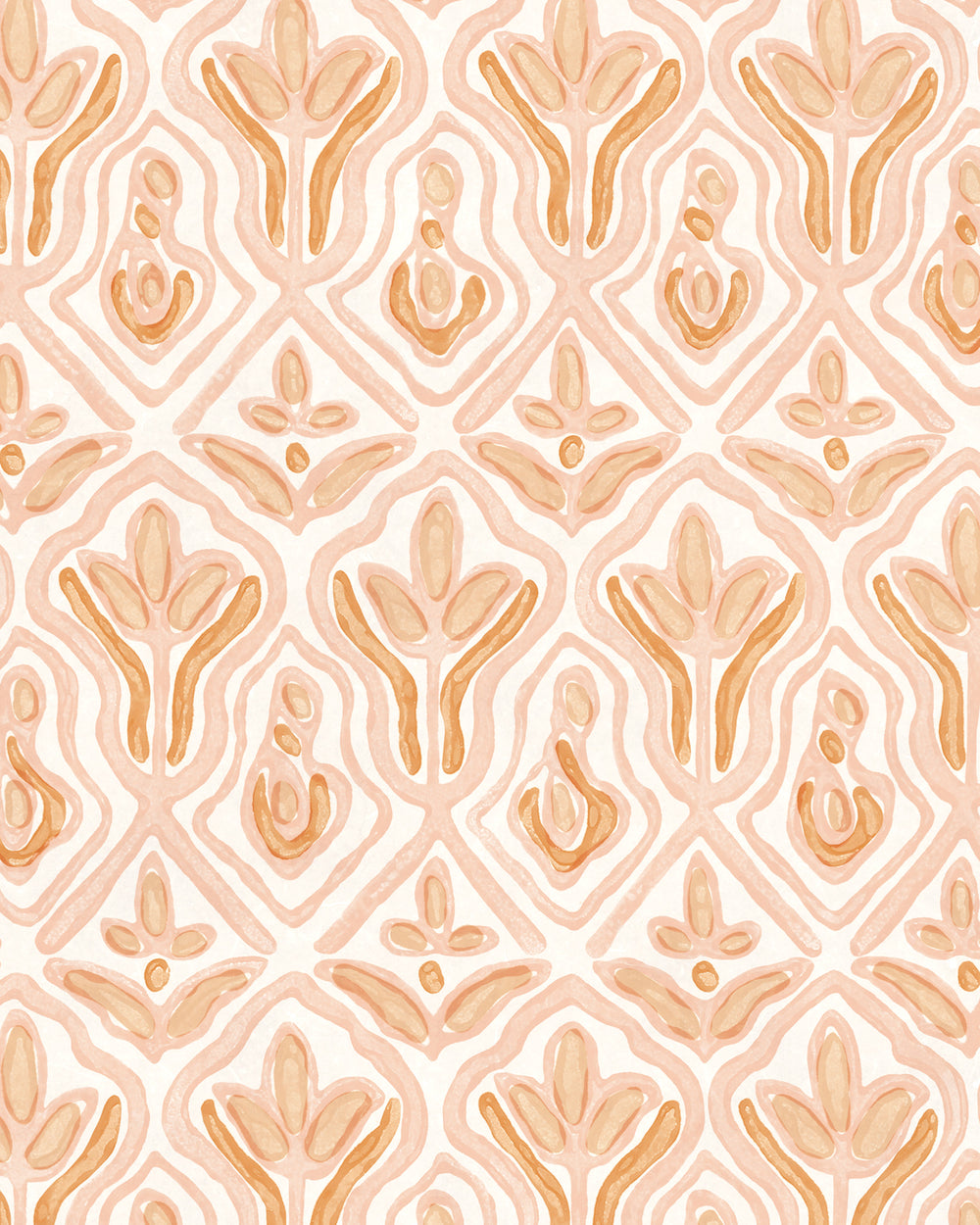 Praiano Papaya wallpaper swatch