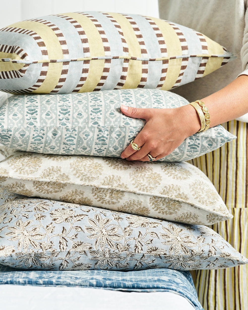 Pondicherry Elm Cushion in - Cushions - Walter G Australia