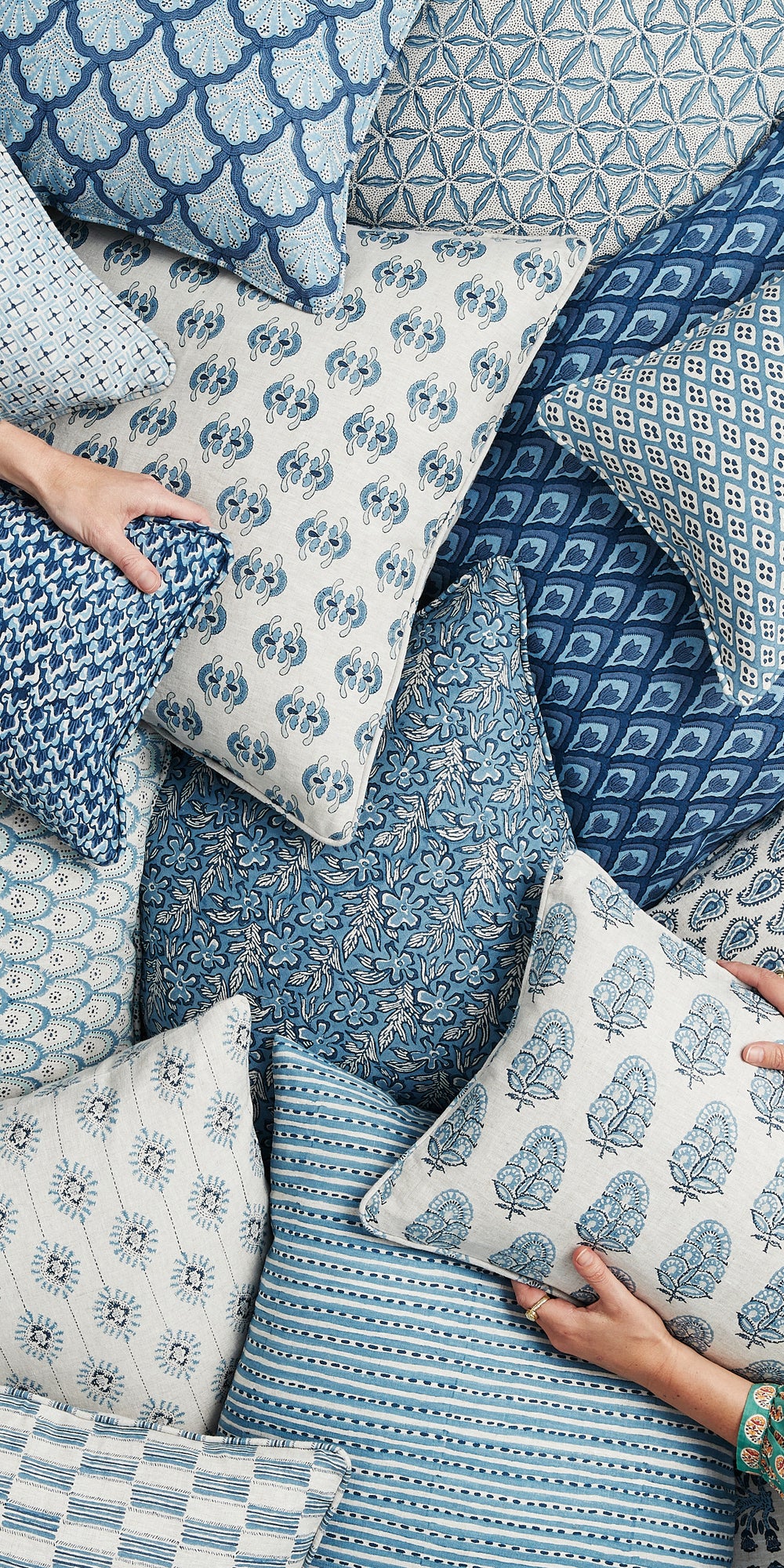 Biarritz Riviera Rectangle Cushion in - Cushions - Walter G Australia