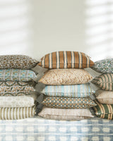 Lahore Slate linen cushion 35x55cm