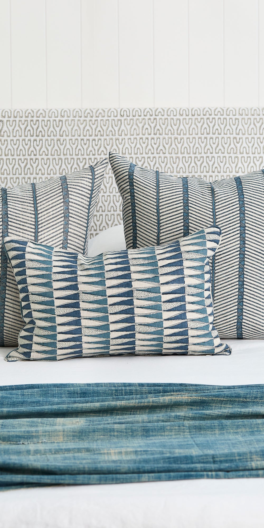 Zanzibar Azure Cushion in - Cushions - Walter G Australia