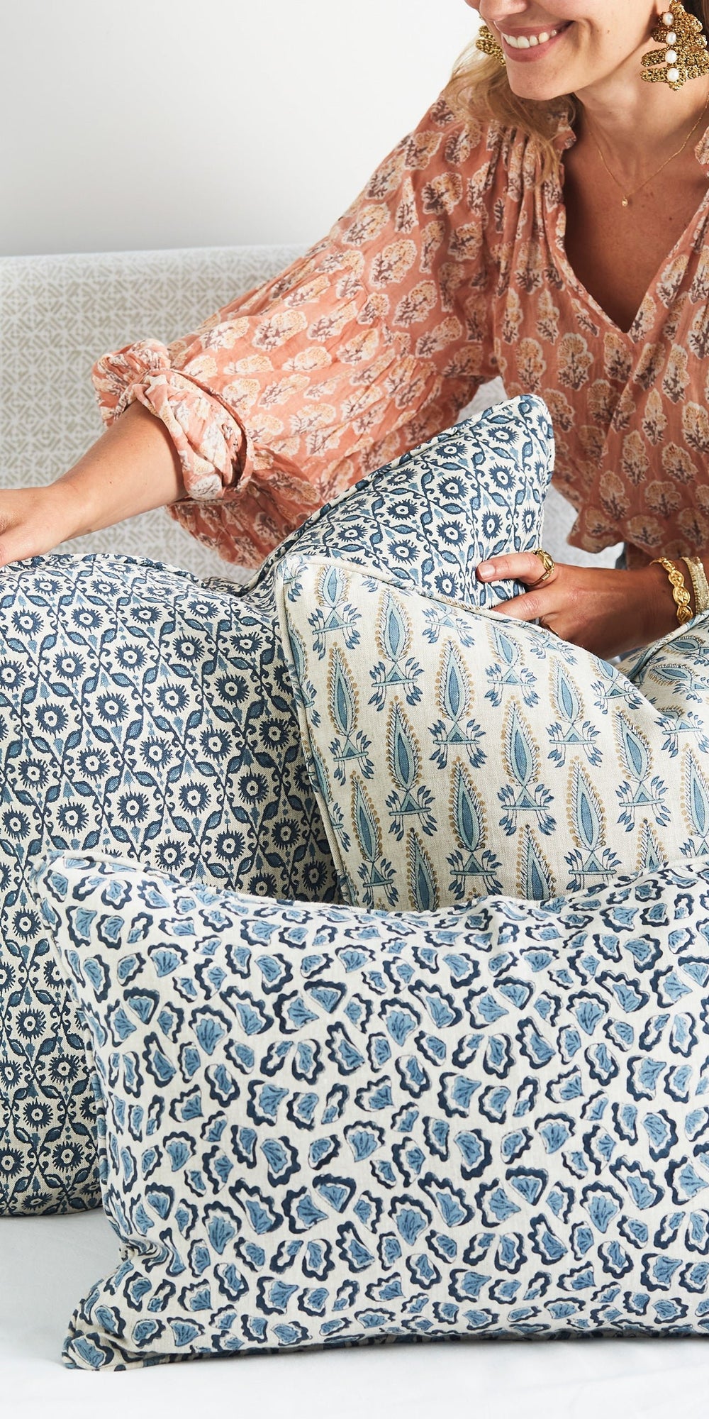 Batik Chalk Linen in - Fabric - Walter G Australia