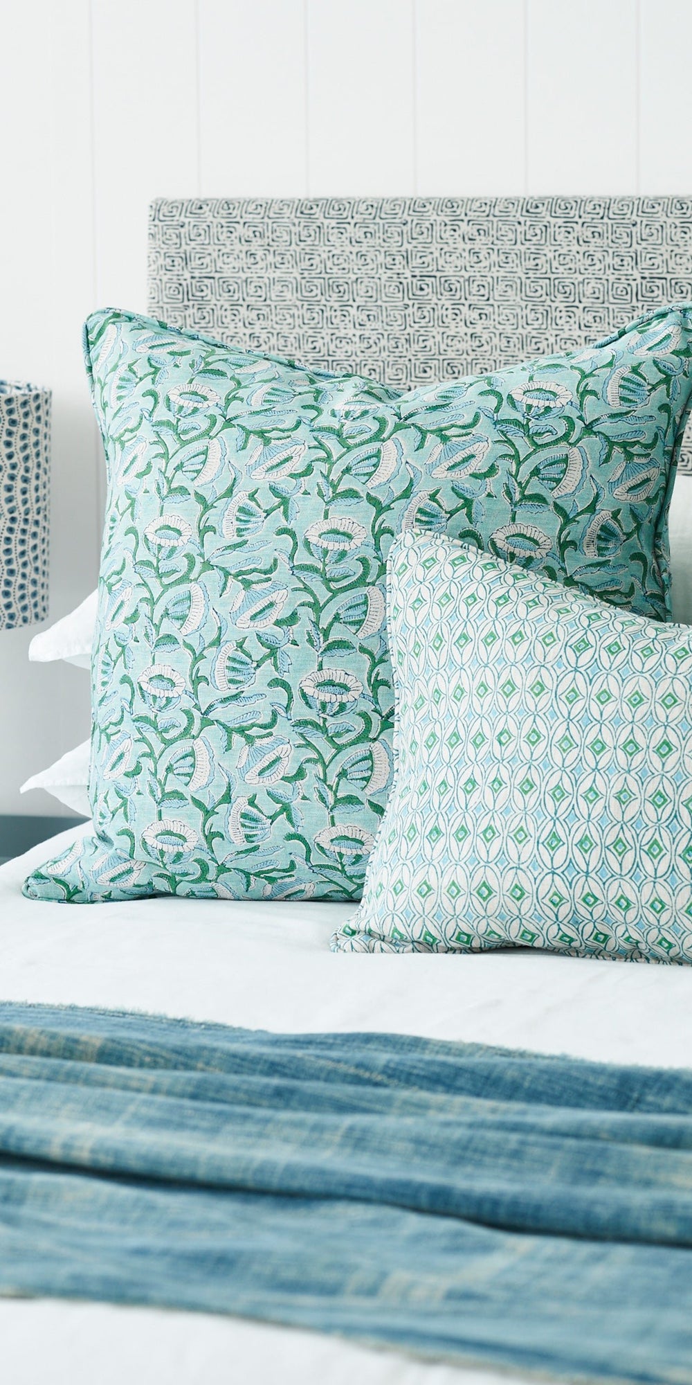 Marbella Emerald Linen in - Fabric - Walter G Australia