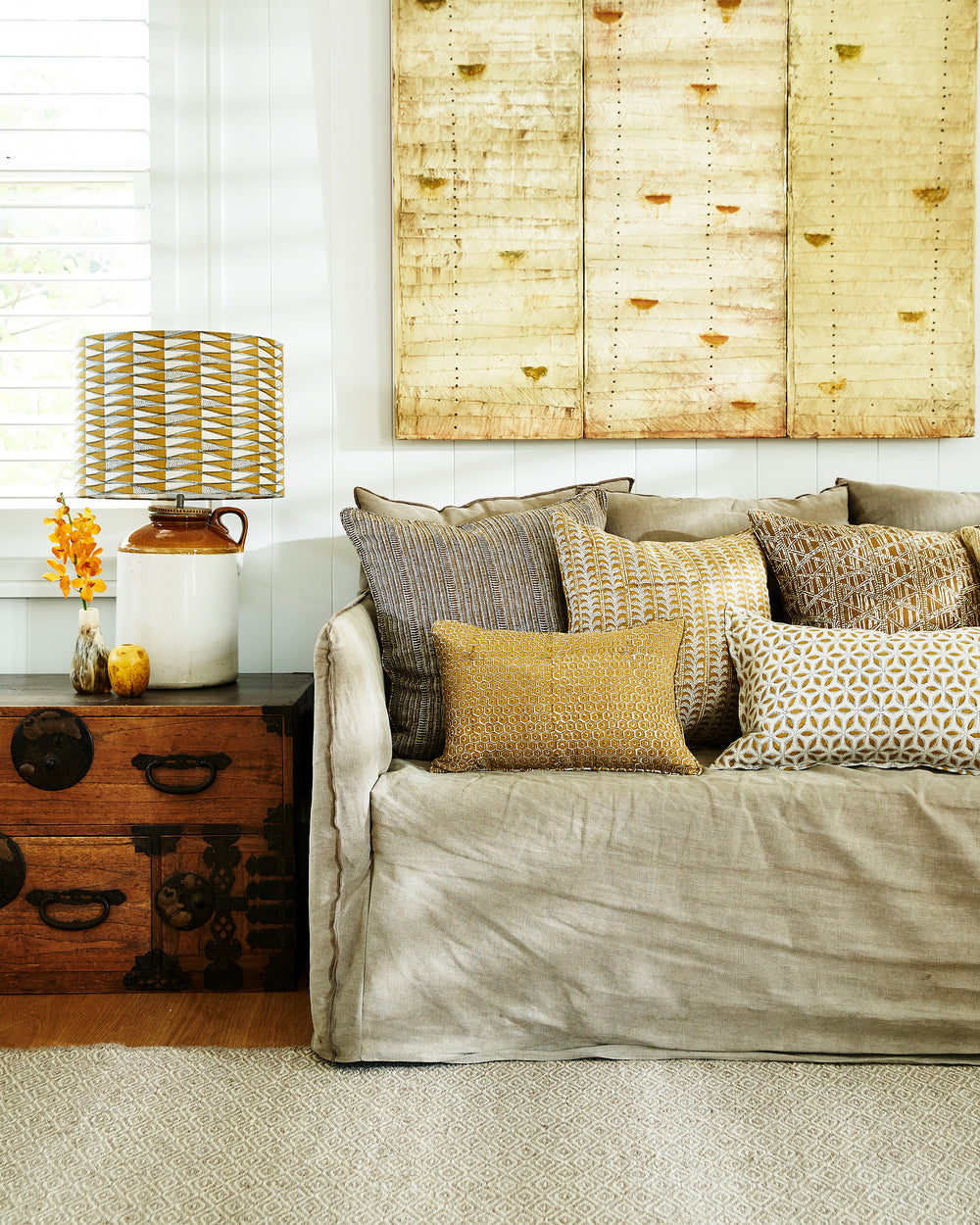 Tangier Saffron Linen
