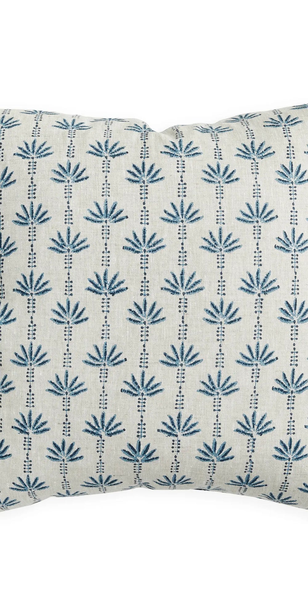 Marseille Azure linen cushion 50x50cm