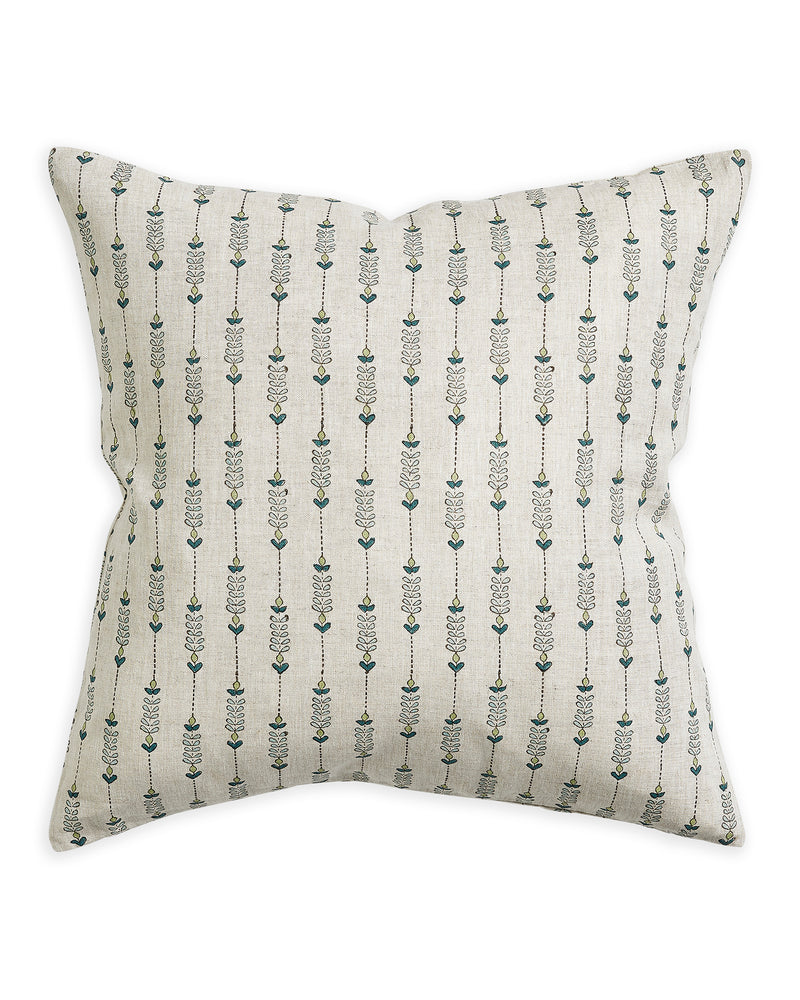 Geneva Wasabi linen cushion