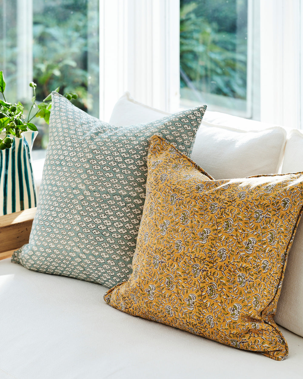 Ubud Golden Cushion in - Cushions - Walter G Australia