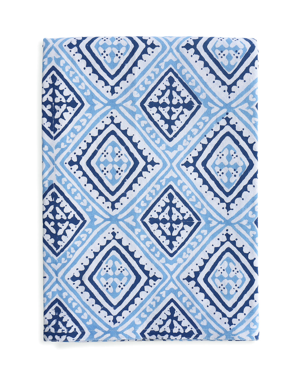 Havana Azure cotton tablecloth 150x280cm