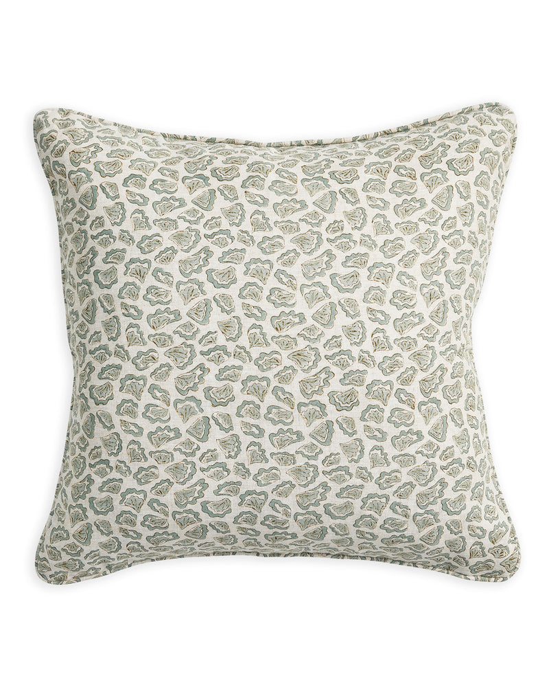 Kauai Oak Celadon linen cushion