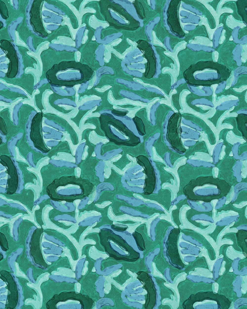 Marbella Malachite Wallpaper