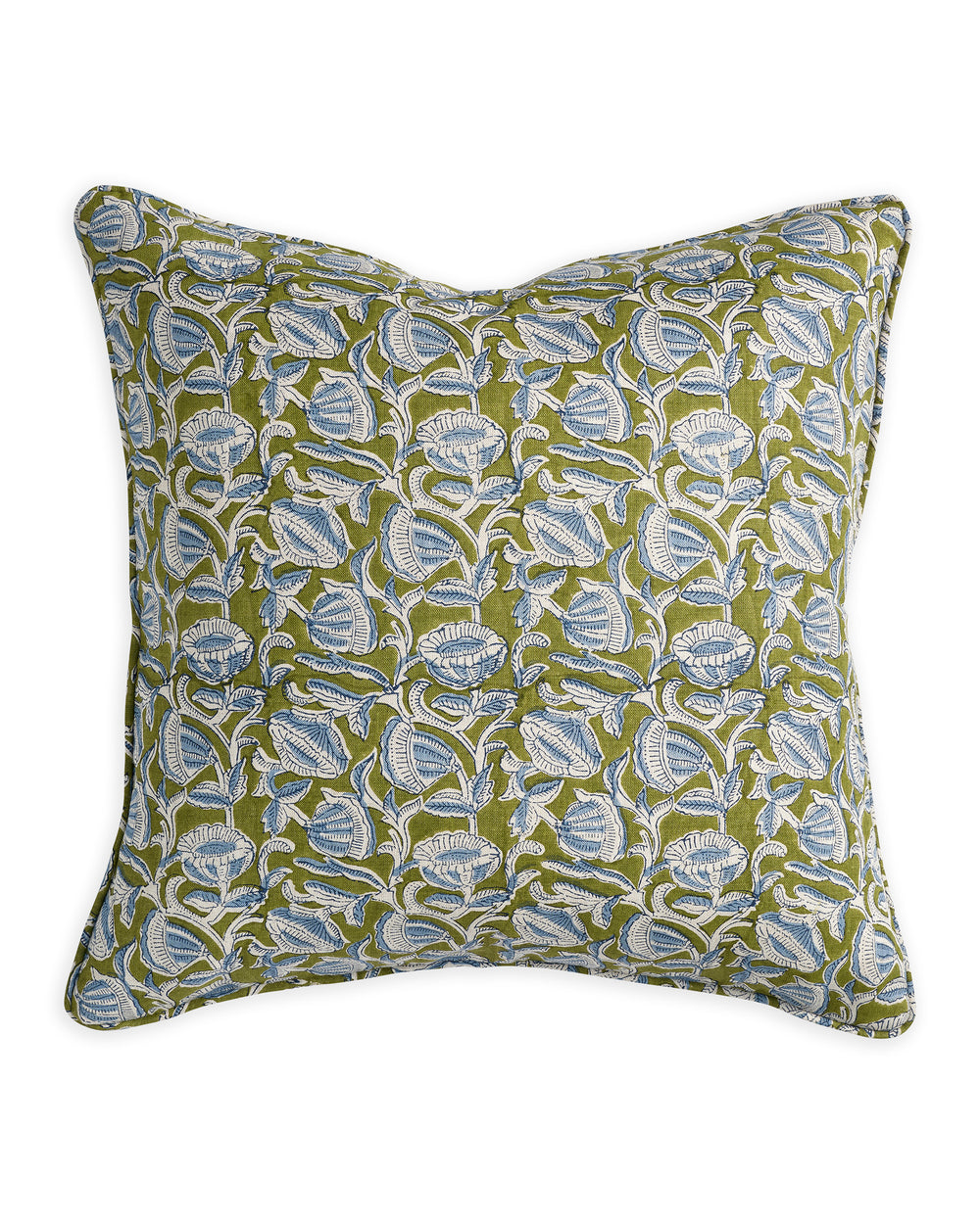 Marbella Moss Azure Cushion