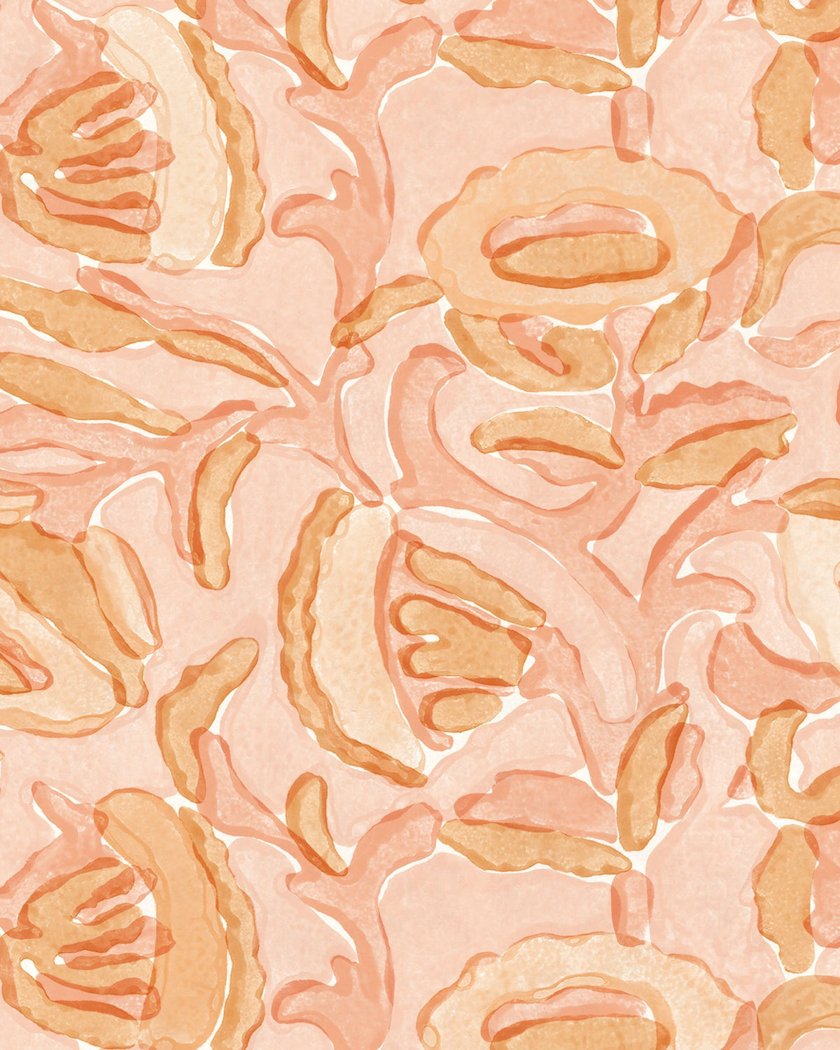 Marbella Papaya Wallpaper