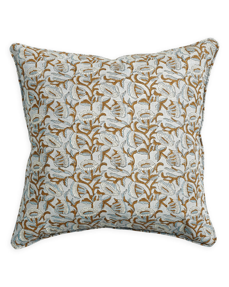 Marbella Sahara linen cushion
