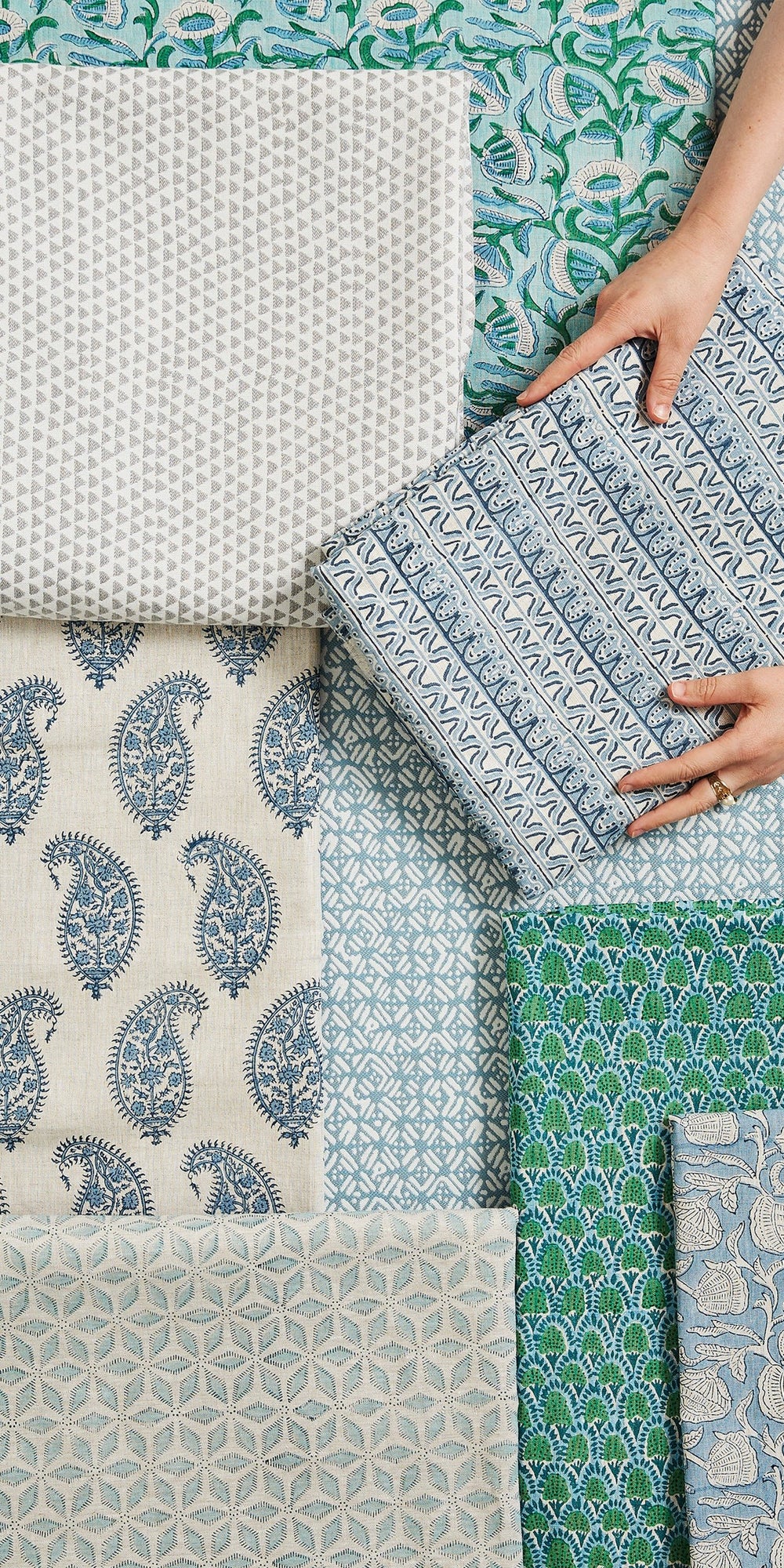 Hanami Light Blue Linen in - Fabric - Walter G Australia