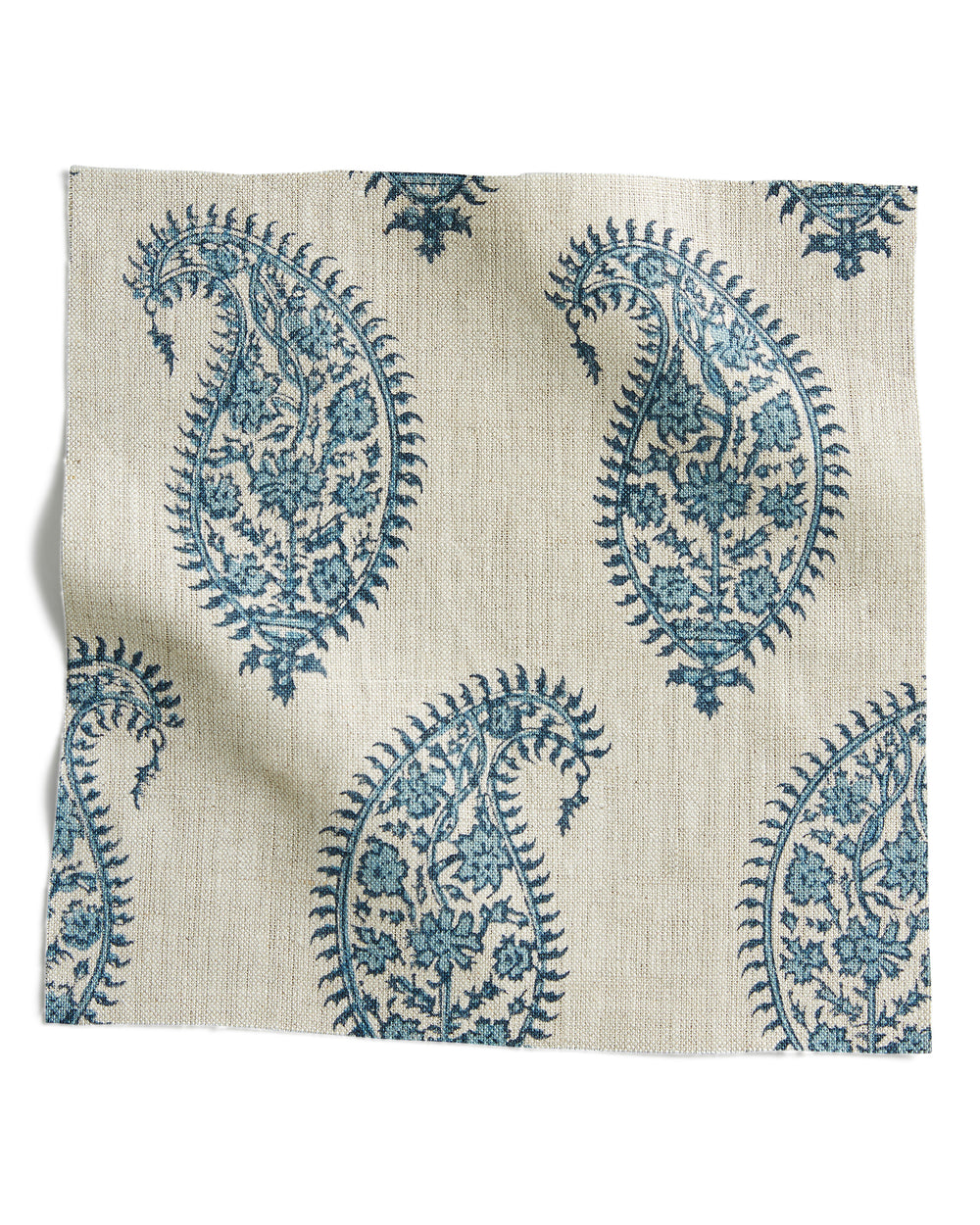 Paisley Azure Linen