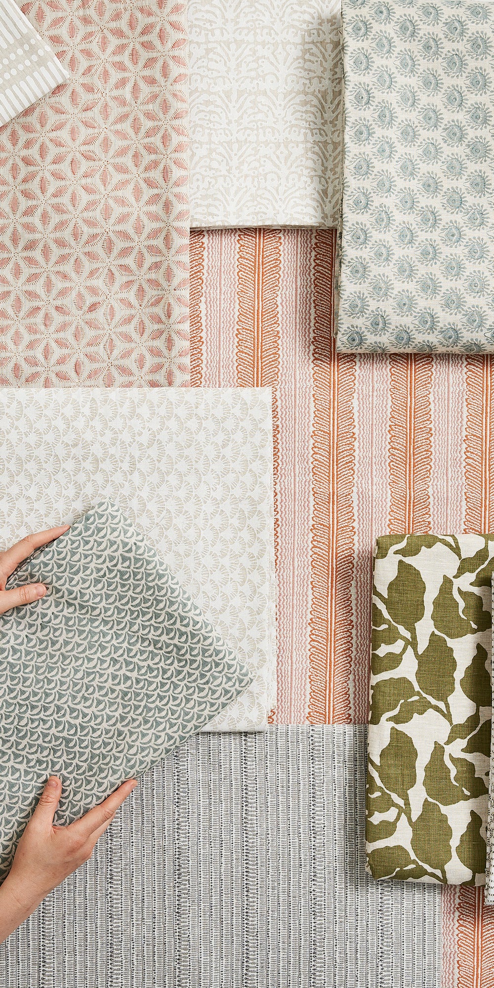 Dash Dot Chalk Linen in - Fabric - Walter G Australia