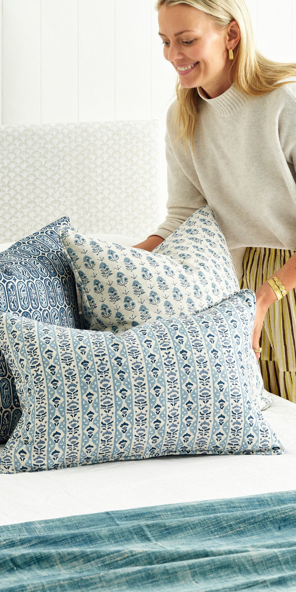 Carezza Riviera Cushion in - Cushions - Walter G Australia