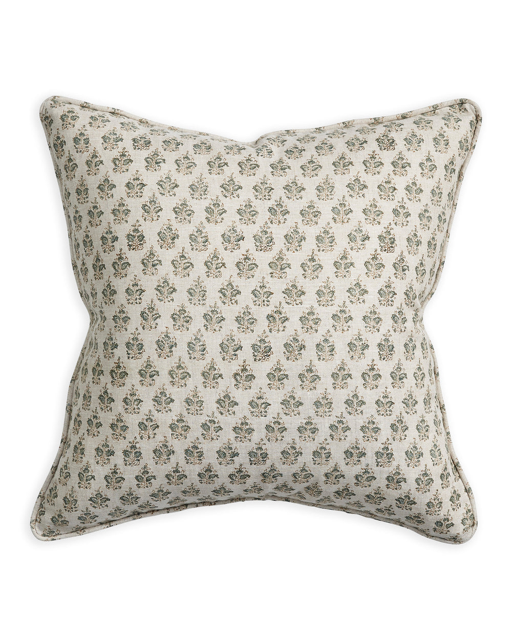 Sanganer Oak Celadon Cushion