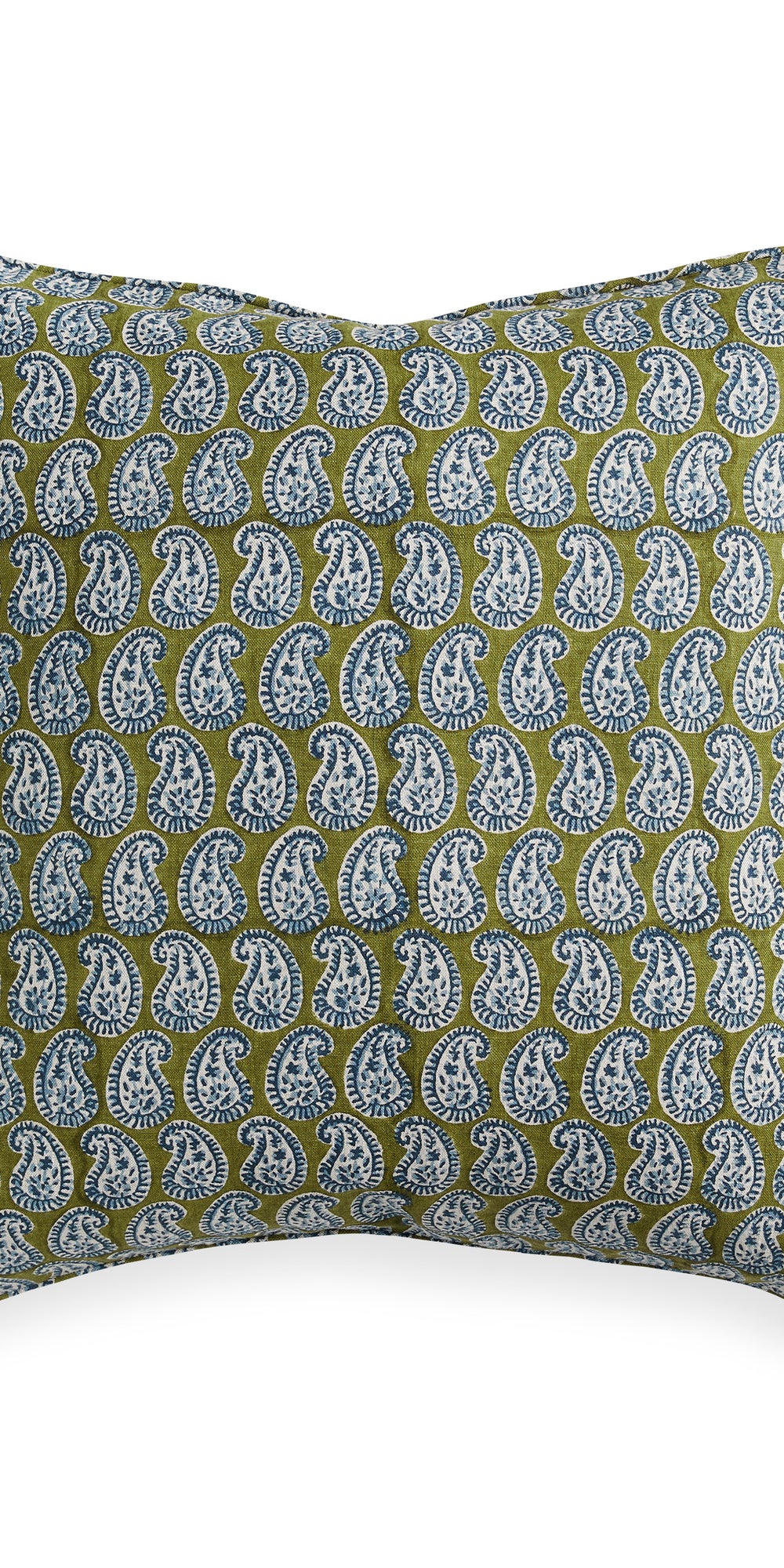 Simrane Moss Azure Cushion