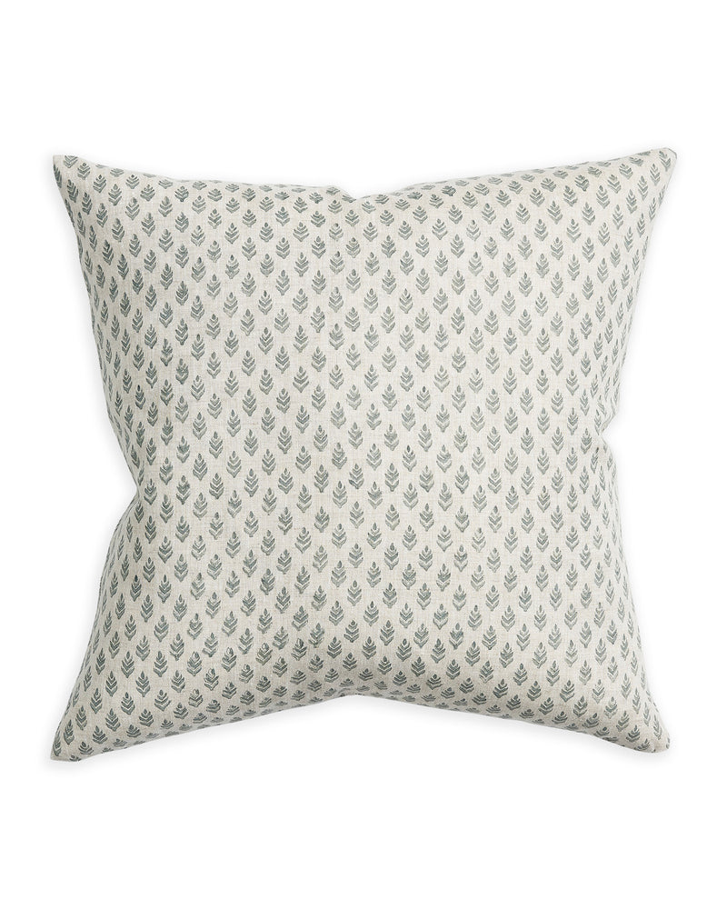 Sula Celadon linen cushion